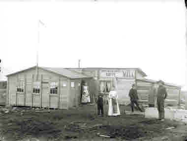 Kafé och hotell i Riksgränsen ca 1901.