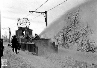 Snöröjning av spårvägen