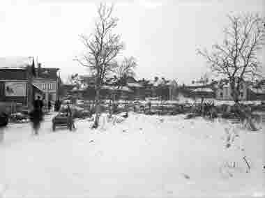 Renar på kyrkmyren, Bergmästargatan i bakgrunden.