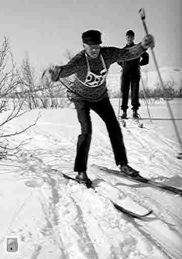 Skidåkare Torsten (senior) Dahllöf.