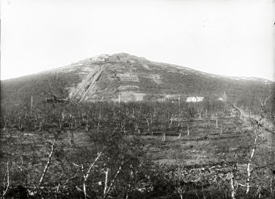 Vy mot Luossavaara hösten 1921.