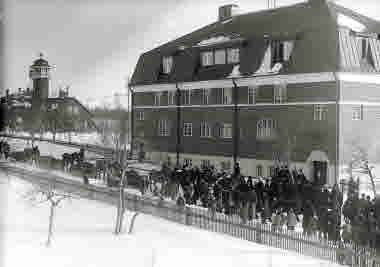 Hjalmar Lundbohms begravning: Procession