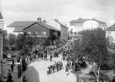 Demonstrationståg, Föreningsgatan i Kiruna.