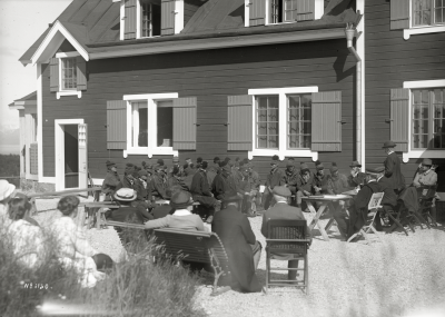 Möte med samer i Abisko, turiststationen den 21 juli 1914.