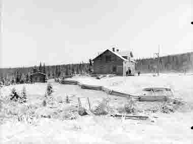 Järnvägen Gällivare - Porjus. Turisthotellet, Porjus.