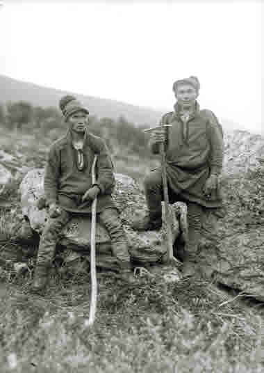 Nils Sarri och Petter Haugli. 13/7-1914