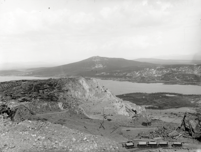 Luossavaara sett från pall 40 den 13 juli 1909.