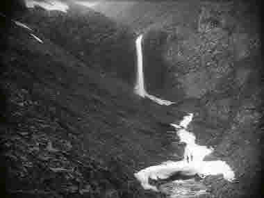 Över 40 meter högt vattenfall, Unna Reitavagge år 1902