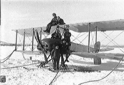 Flygplan på Luossajärvi.