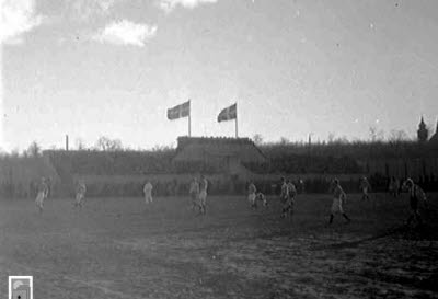 Fotbolsplan vid Thulegatan-Kyrkogatan 1932