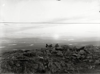 Midnattssol på Luossavaara den 17 juli 1909.