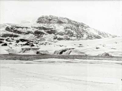 All Kirkao sett från Stora Sjöfallet den 2 december 1911.