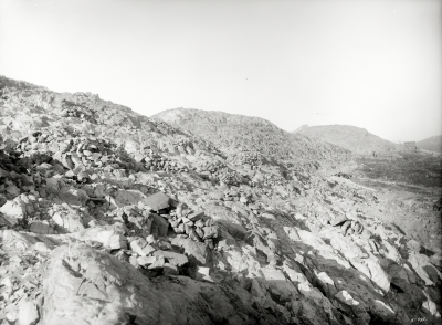 Jordröjning i pall 40 Kiirunavaara den 20 september 1913.